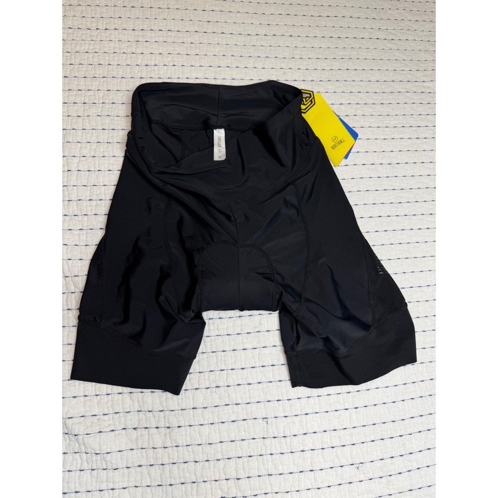Northhill Cycling Shorts Mens XL Black Padded 3D Chamois Pockets Quick Dry NWT